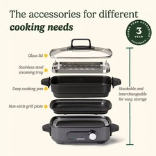 Cuisinart Multi Cooker grill steam slow cook 5 in 1 Korean BBQ 160 Students £160