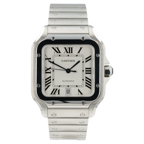 Cartier santos silver color - cartier,