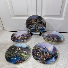 Royal Doulton decorative plates X 5 bundle. Thé cottage on swan lake & others 