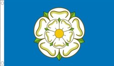 YORKSHIRE FLAG 5' x 3' White