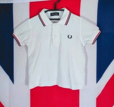 Fred Perry Twin Tipped Polo - 6-12 Months - White - Mod Casuals 60's