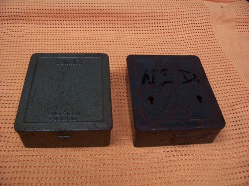 Pair rusty vintage dormer - pair,