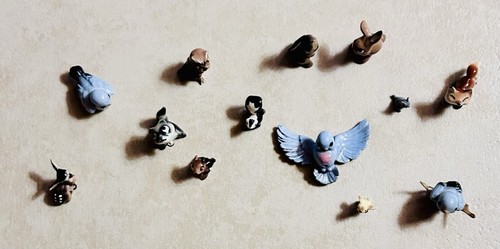 Miniature ceramic forest - ceramic,