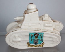 WWI REGENCY CHINA CRESTED WHIPPET TANK NEWTON ABBOT CREST