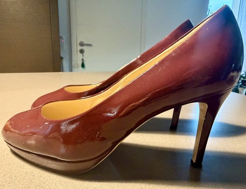 Högl pumps patent burgundy