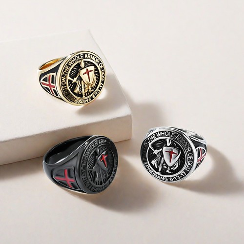 Men retro templar shield - men’s,
