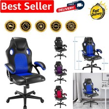 Comfortable High Back Office Chair with Breathable Mesh and Stylish Blue Finish