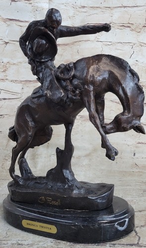 Remington bronze metal cowboy - remington,