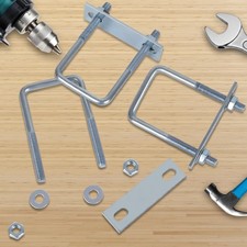 2x Square U-Bolts M8 M10 304