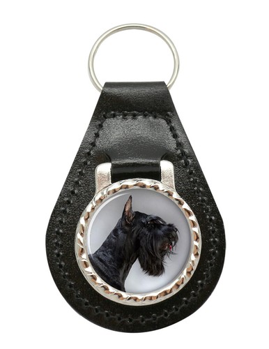 Giant schnauzer leather key - giant,