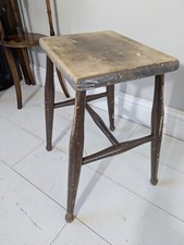 Antique Beech Kitchen Stool 19th Century handmade FREE Postage Available 