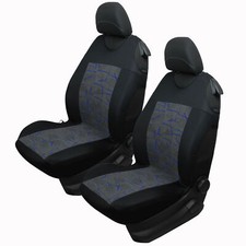 2 Blue Front Car Seat Covers