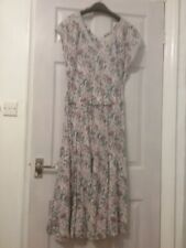 Fab *EAST ARTISAN with ANOKHI* Bias Cut Red Floral Block Print Maxi Dress 14