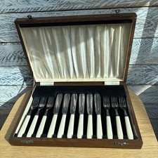 Antique epns fish knives - knives, &