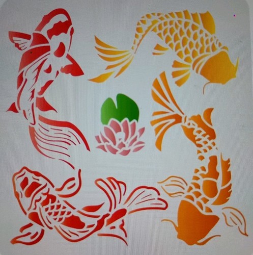 Large koi fish - large,