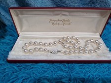 Antique Pompadour Simulated Pearls Art Deco Clasp 1 String, Original Case