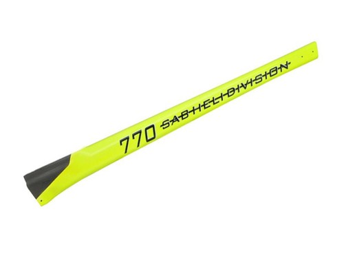 Carbon fibre tail boom - fibre, yellow