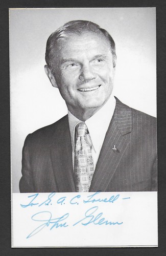 John glenn astronaut signed - -,