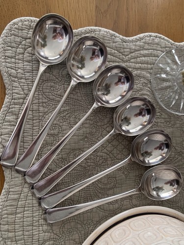 Set vintage soup spoons - of,