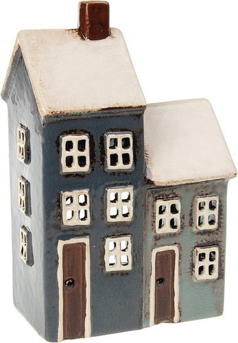 Village pottery grey - pottery, grey/navy