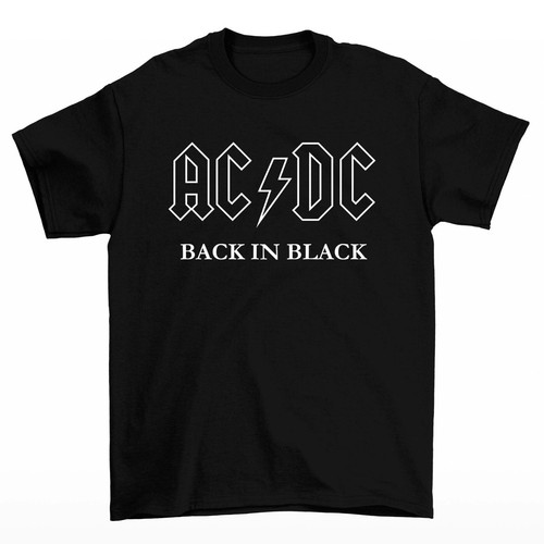 Back black t shirt - ac/dc,