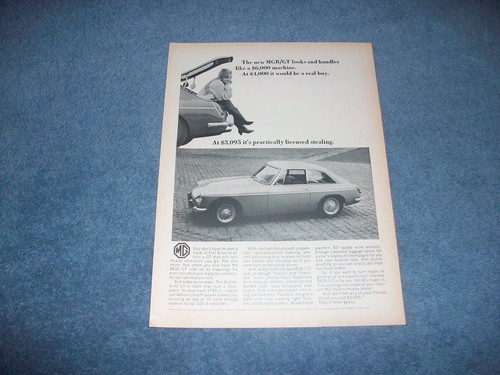 1966 mgb vintage - mgb/gt, ad