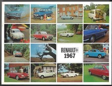 Renault Range 1967 UK Market Sales Brochure R4 Dauphine R8 1100 R16 Caravelle