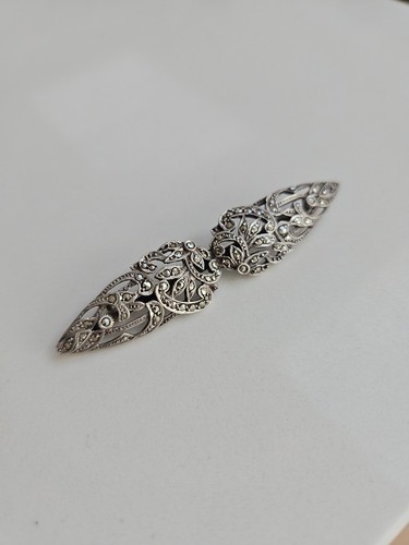 Vintage 935 silver marcasite - 935,