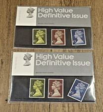 2x 1977 GB Royal Mail High Value Definitive Stamps Presentation Pack - No 91
