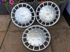 3 Genuine Ford Fiesta 13" Wheel Trims Hub Caps x3