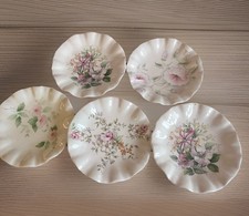 5 Vintage Floral Small decorative Plates Southfields Fine China VGC