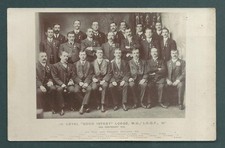 GB vintage RP postcard: Masonic Lodge 1910