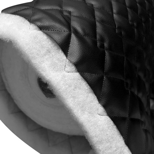 Quilted leatherette fabric - quilted, |