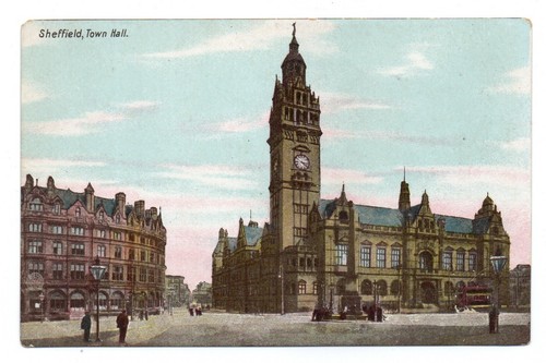 Antique postcard sheffield - postcard,