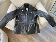 Real leather biker - jacket, size