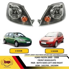 FORD FIESTA MK6 2005 - 2008 HEADLIGHTS HEADLAMPS PAIR LEFT + RIGHT BRAND NEW