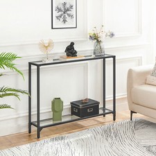 HOOBRO Black Console Table