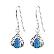 925 Sterling Silver and Blue