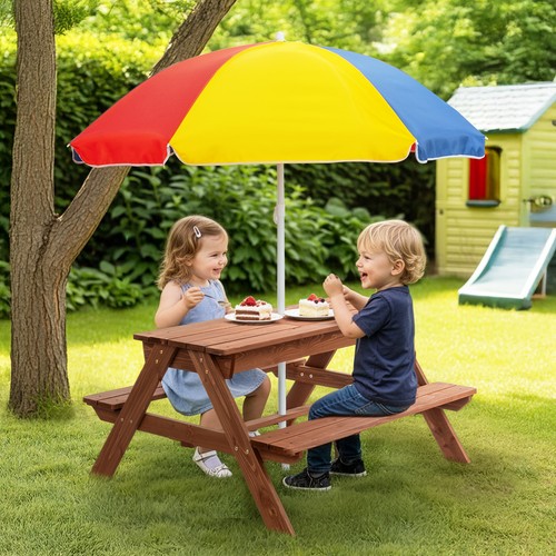 Wooden kids picnic - 3, in