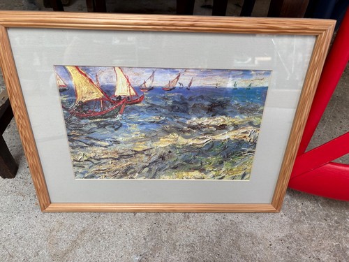Oil painting seascape - oil, at