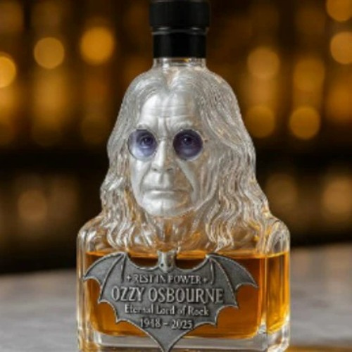 Ozzy whiskey bottle osbourne - whiskey,