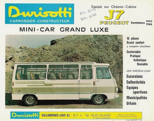 Peugeot durisotti seat - j7,