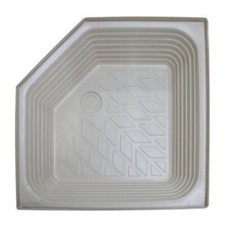 Atlas Caravan Shower Tray with Angled Corner 755 x 755 x 190mm (30 x 30 x 7")