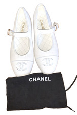 CHANEL CC LOGO WHITE COTTON