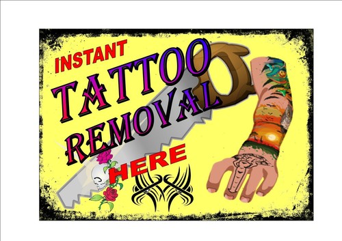 Tattoo studio joke sign - tattoo,