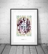 JOHN LENNON ❤ Number 9 Dream ❤ lyric poster art Limited Edition Print