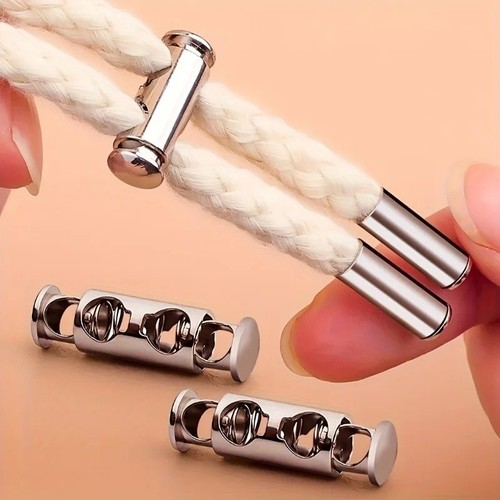 10pcs metal shoelace locks - metal,