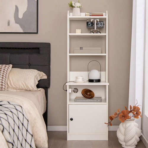 Tall nightstand with charging - tall,