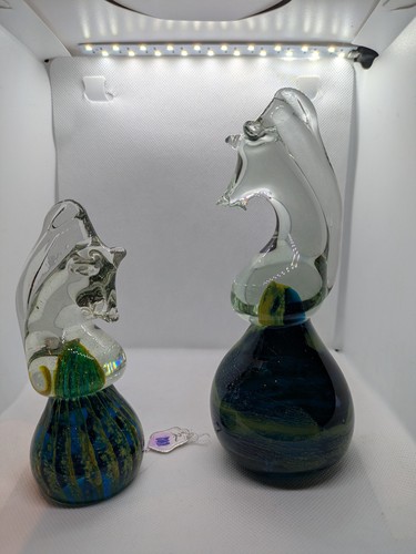 Mdina glass seahorses - mdina,