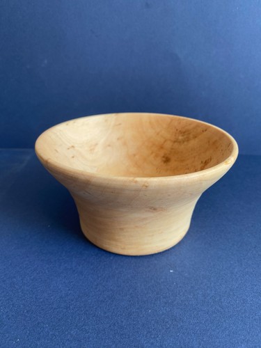 Hand turned wooden bowl made - wooden,